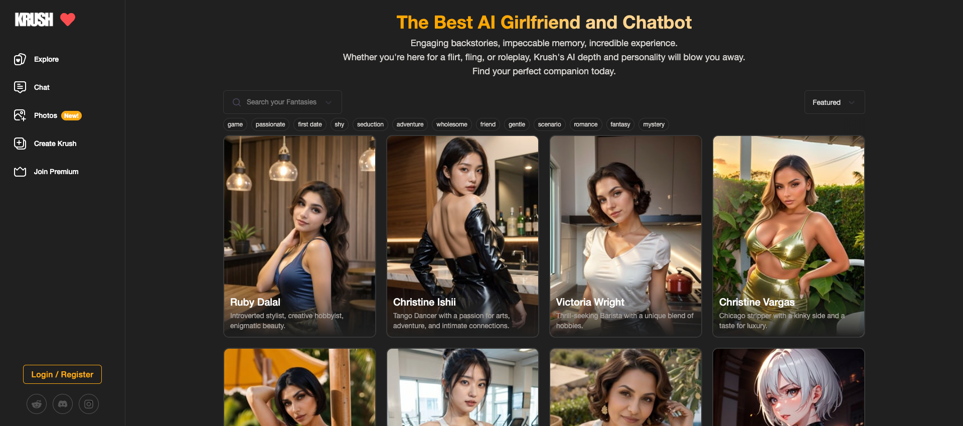 Krush Chat AI interface preview